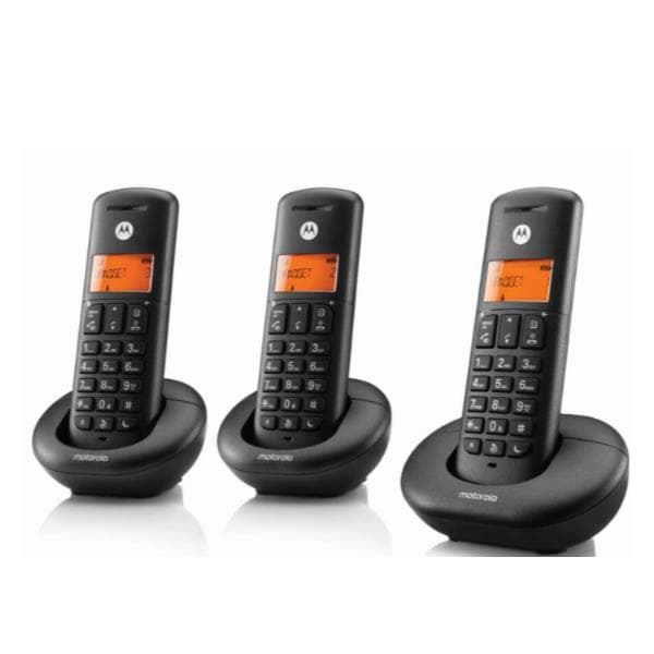 Motorola Cordless E203 Trio Nero 107E203