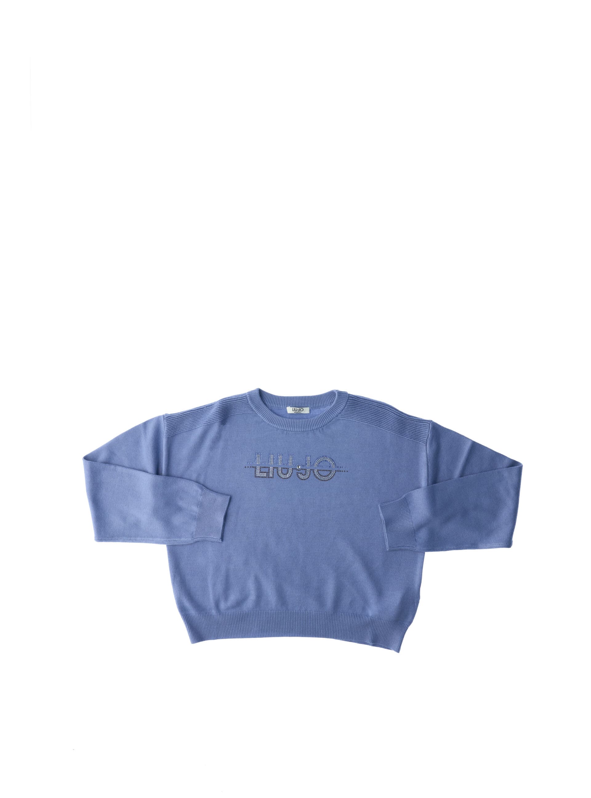 Maglia con strass LIU JO JUNIOR