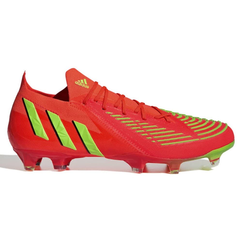 ADIDAS Edge .1 L Fg Rosso Verde - Scarpe Da Calcio Uomo EUR 40 / UK 6,5