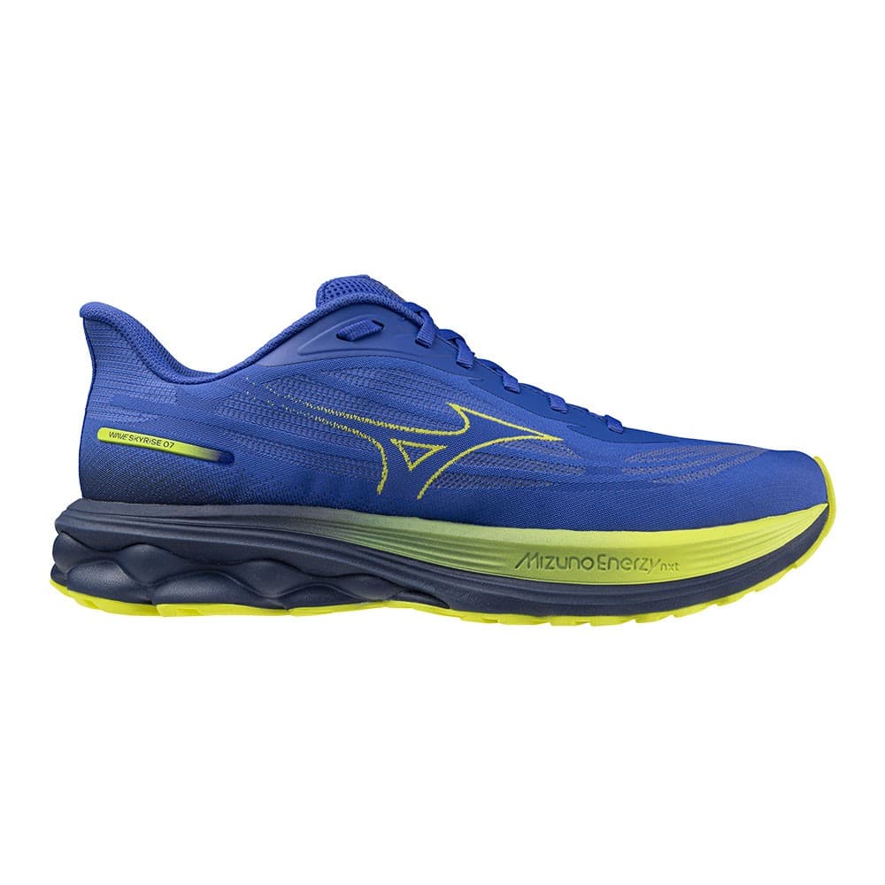Mizuno Wave Skyrise 7 Dazzling Blu Giallo - Scarpe Running Uomo EUR 44,5 / UK 10