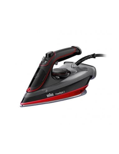 Braun SI5057RD Ferro da Stiro 2700 W Piastra in Ceramica Nero, Rosso