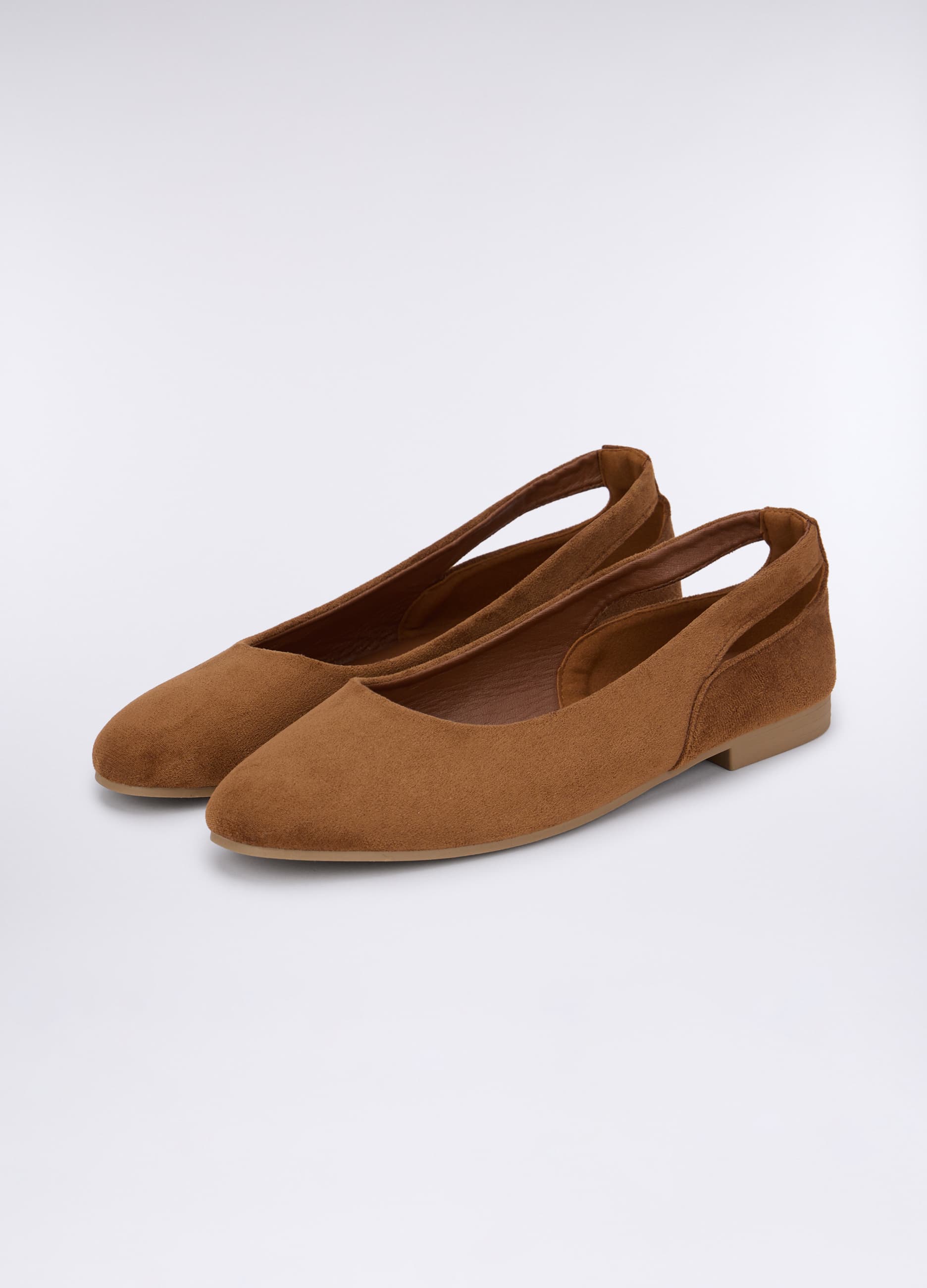 Upim, Ballerine Scamosciate Donna, Marrone cioccolato, Taglia: 39