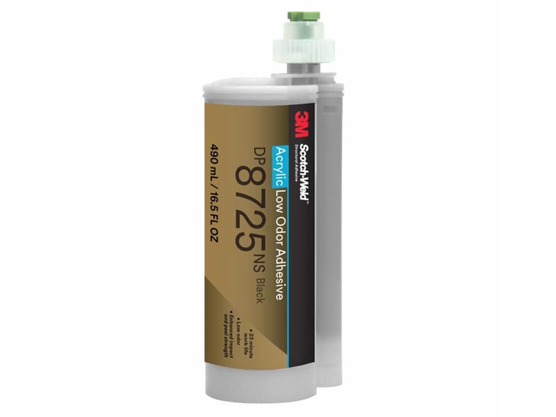 Adesivo acrilico a basso odore 3M Scotch-Weld DP8725NS colore nero, 490ml