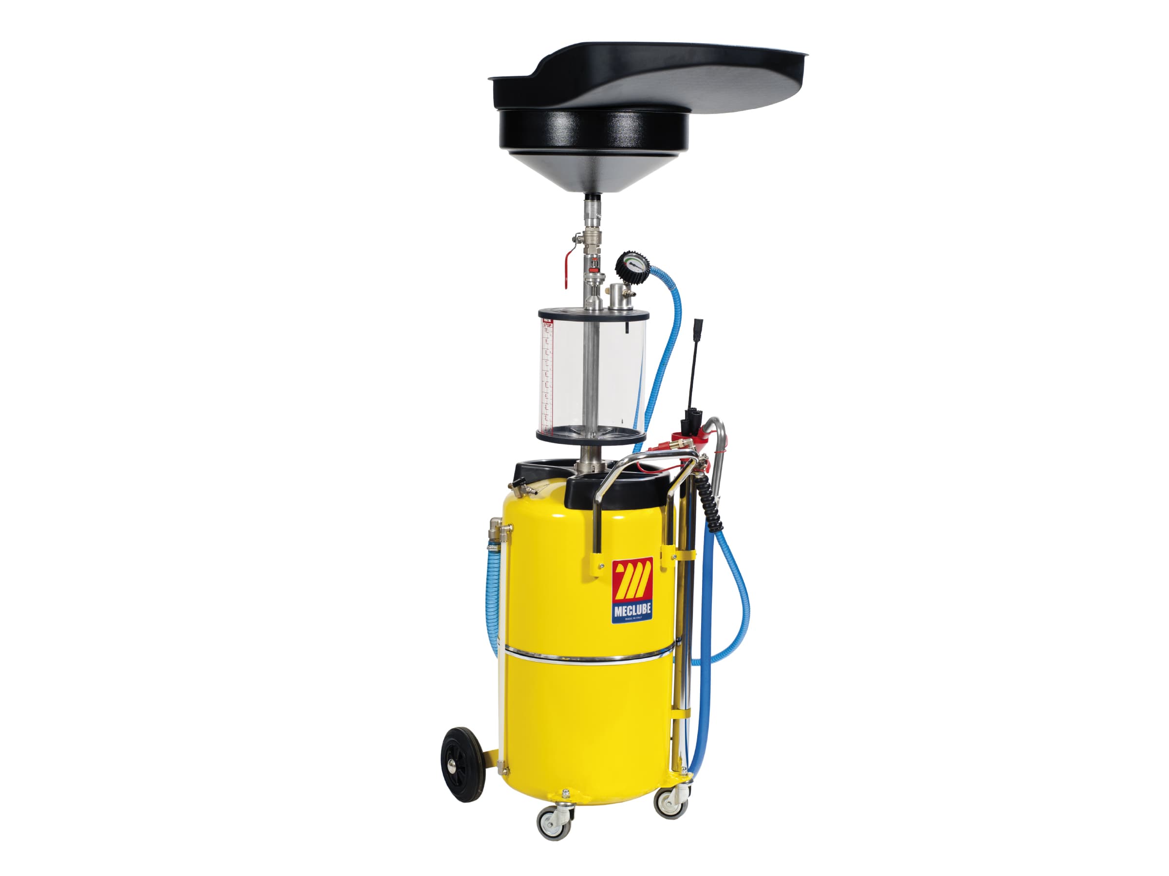 Aspiratore-recuperatore pneumatico Meclube per olio esausto 90lt con precamera