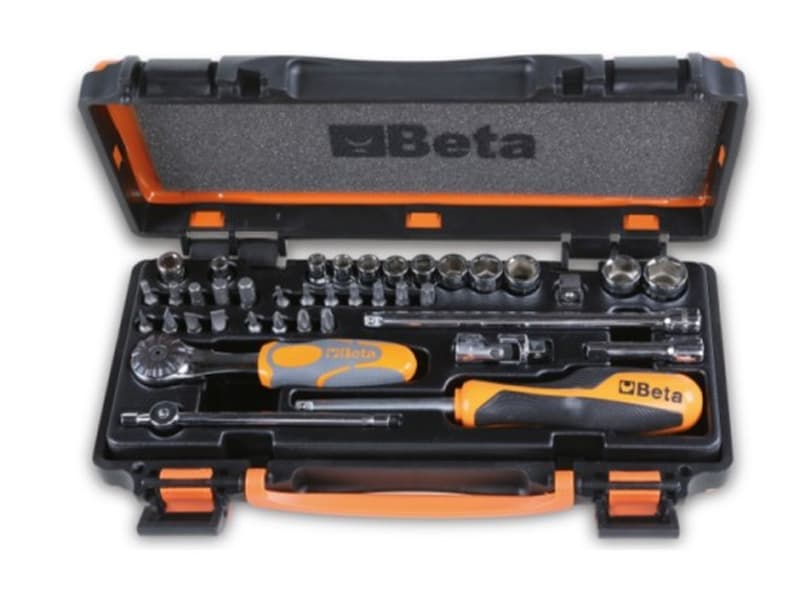 Assortimento Beta 900/C11Z, 11 chiavi a bussola, 20 inserti e 8 accessori in valigetta