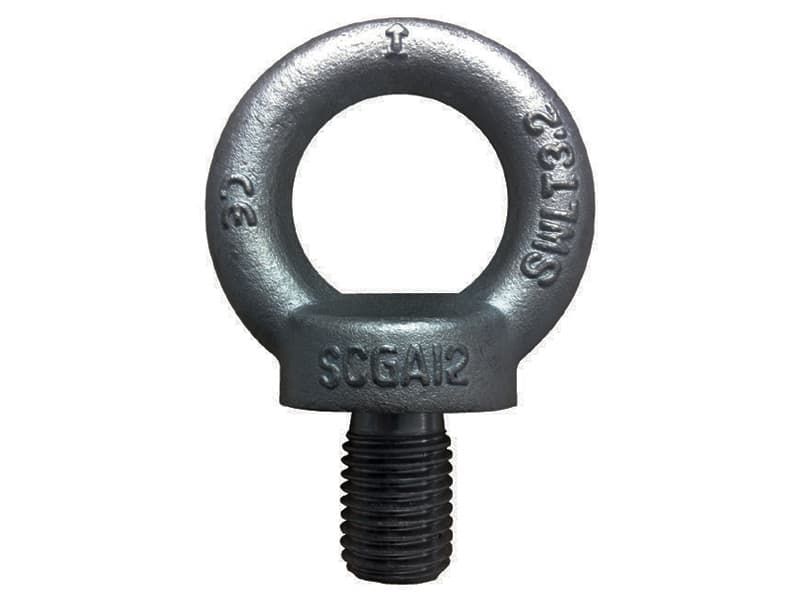 Golfare maschio nero Carcano A055 DIN 580 in acciaio C15E, M6-M100