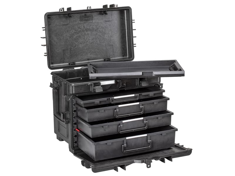 Valigia Explorer Cases 5140 in polipropilene con 4 cassetti vuoti