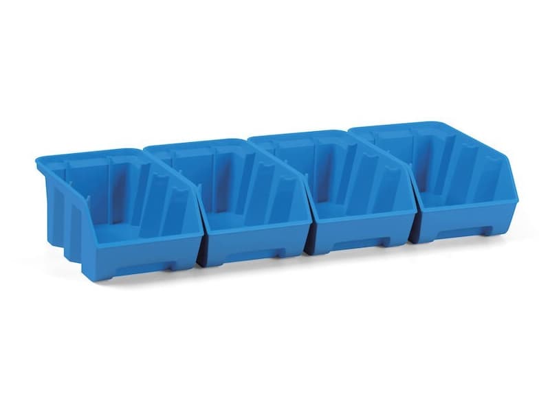 Set 4 contenitori Fami Picking Box Air 108x173x76mm fondo rinforzato per pareti forate