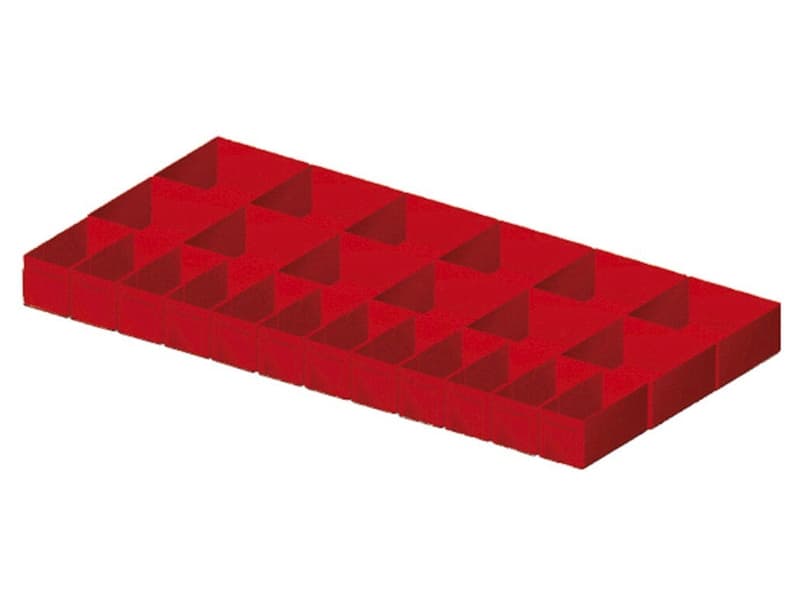 Suddivisori 24 elementi per cassetti armadi Fami Perfom 54x27EH, frontale 100/125mm