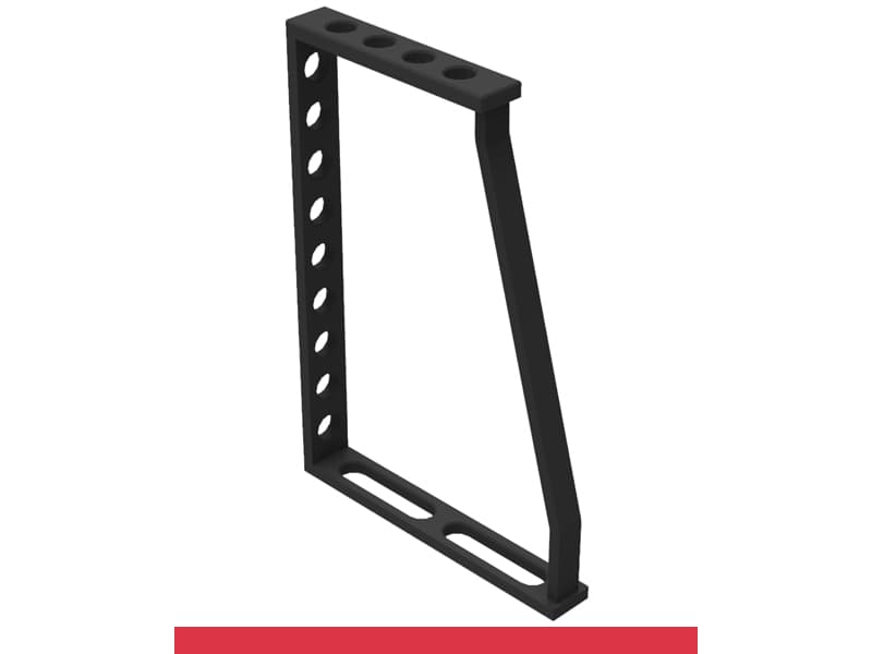 Squadra di battuta 350x500x250mm SteelMax GPPH, spessore 15mm, fori 28mm