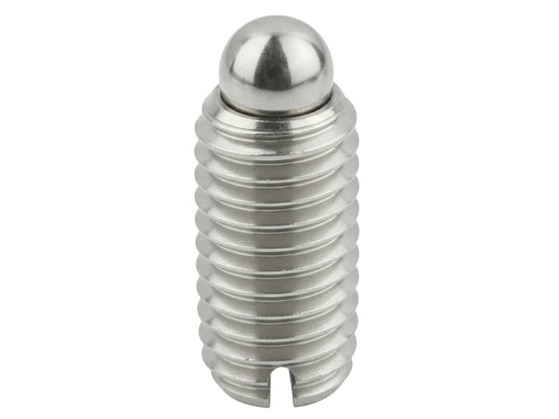 Pressori a molla acciaio inox Kipp M6 con intaglio, spinta normale 9-13mm (10pz)