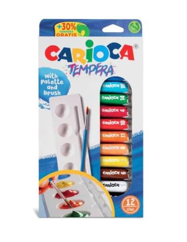 Carioca - Tempere Assortite 12 Pezzi