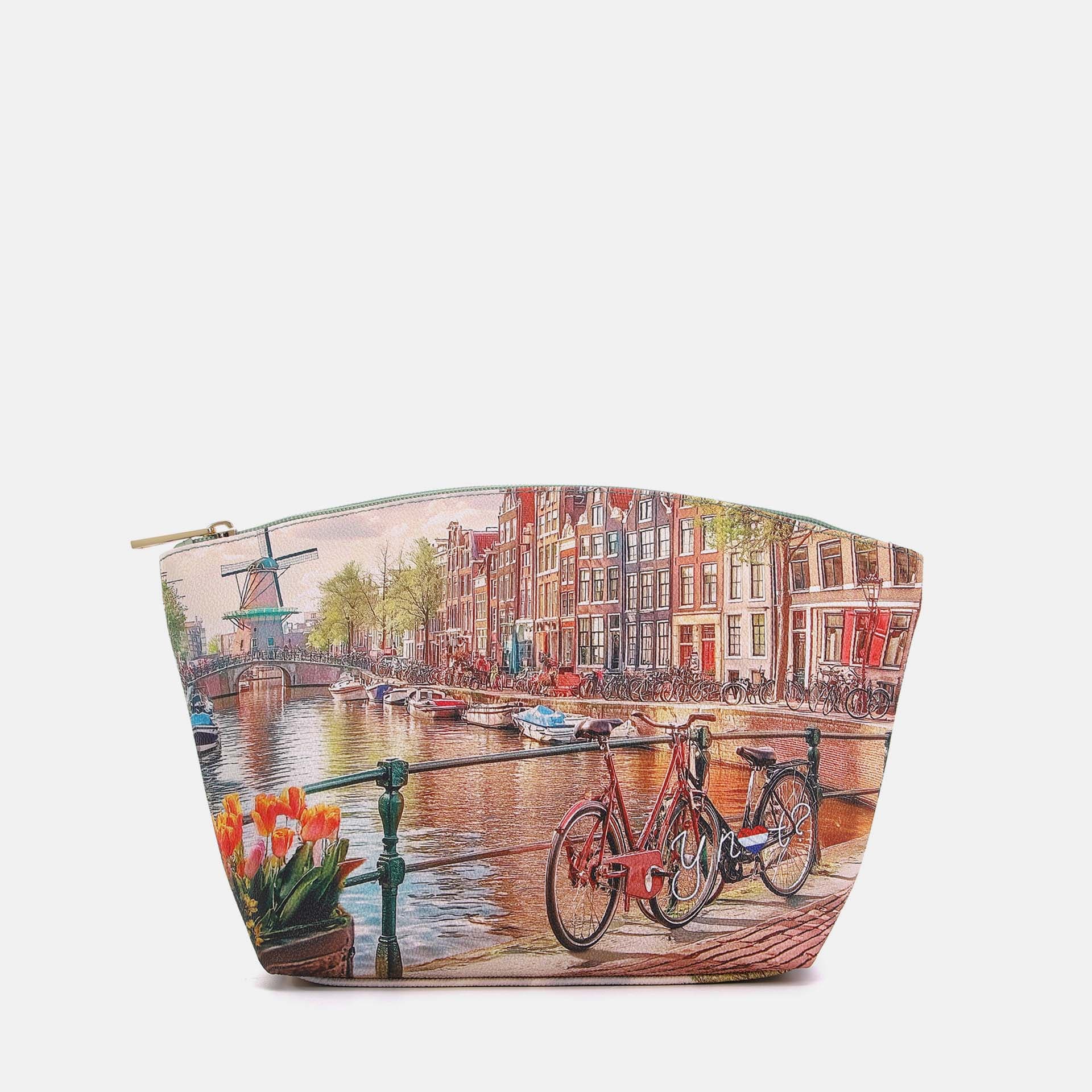 YNot Ynot? Yes Bag Beauty Case Stampa Città Amsterdam Windmill Beauty case da donna